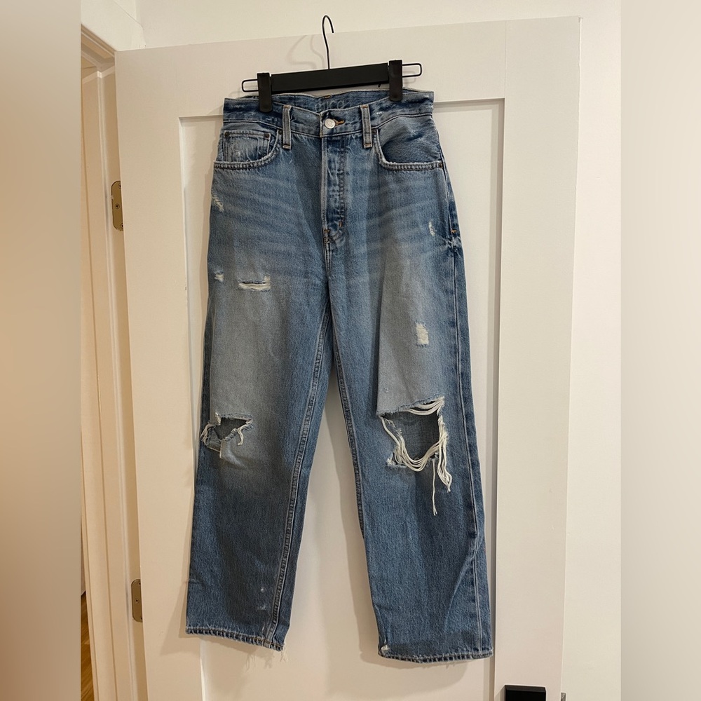 Etica Tyler Vintage Straight Crop Jeans - Sandstorm